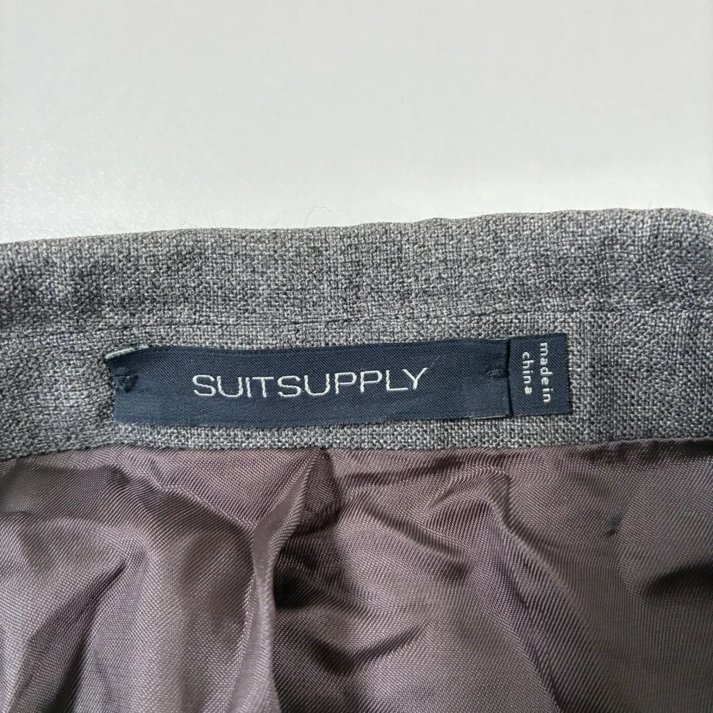 Suitsupply Vitale Barberis Canonico Blazer 40 Grey Lazio Slim Wool Sport Jacket